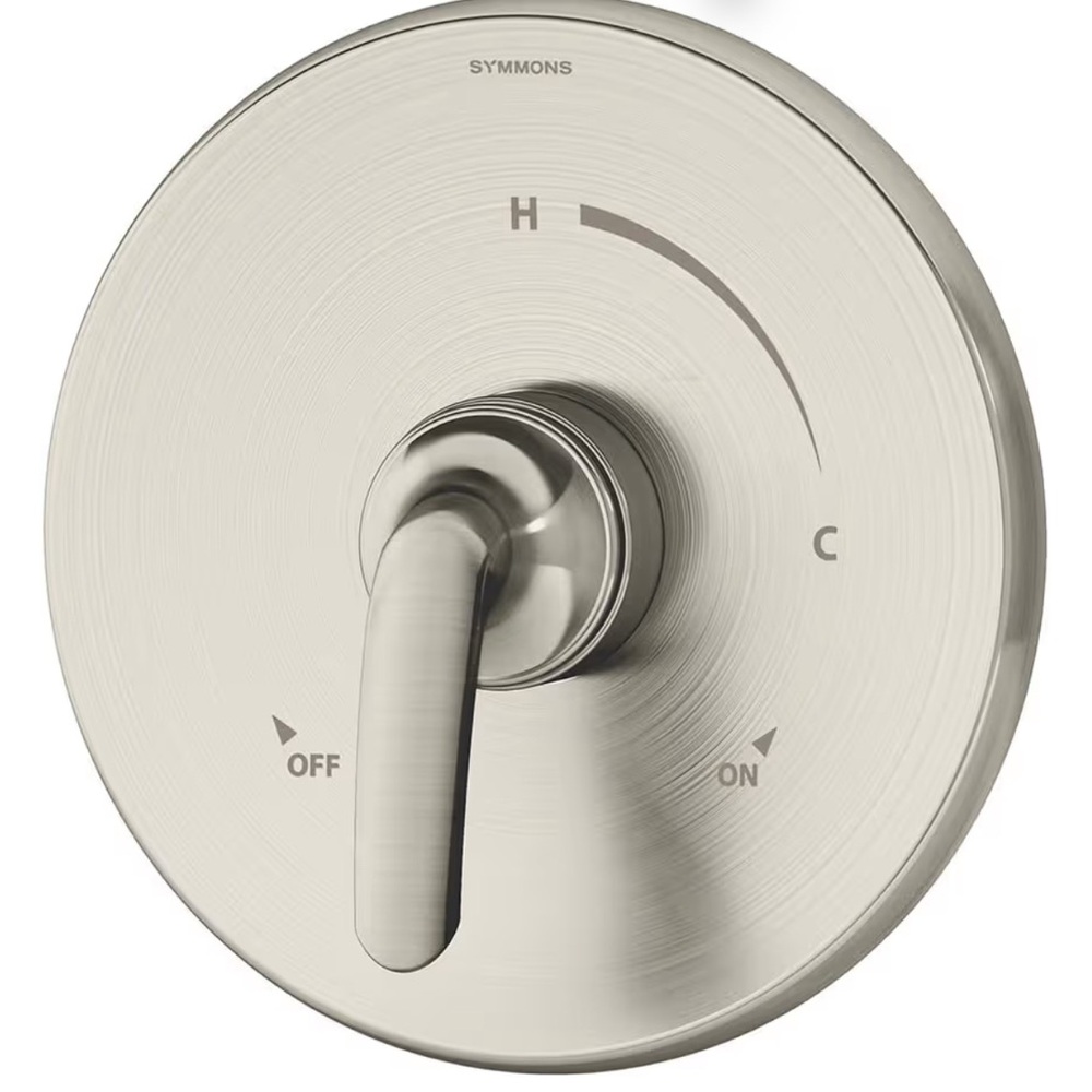 Symmons Elm Single Handle Shower Valve Trim Kit Satin Nickel-No Valve 5590STNTRM